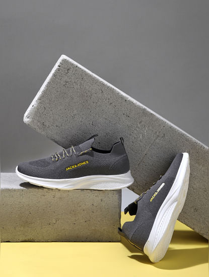 Grey Slip-On Sneakers