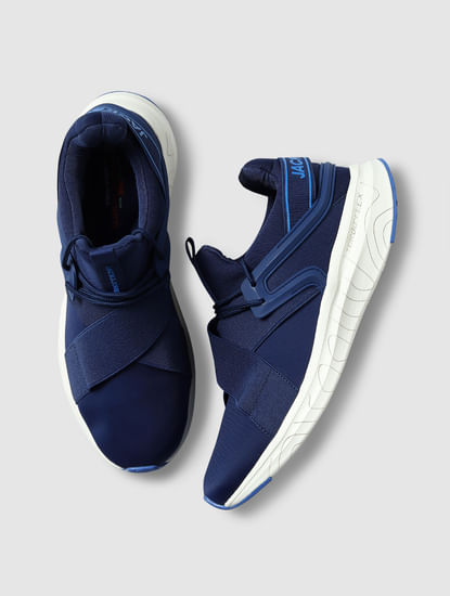Blue Flex Sole Sneakers