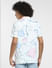 Lilac Printed Short Sleeves Shirt_406752+4