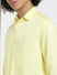Yellow Linen Full Sleeves Shirt_406758+5