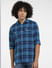Blue Check Full Sleeves Shirt_406759+2