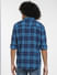 Blue Check Full Sleeves Shirt_406759+4