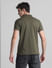 Olive Zip Detail Polo T-shirt_415793+4