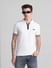 White Zip Detail Polo T-shirt_415794+1