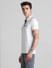 White Zip Detail Polo T-shirt_415794+3