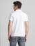 White Zip Detail Polo T-shirt_415794+4