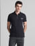 Black Zip Detail Polo T-shirt_415795+2