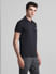 Black Zip Detail Polo T-shirt_415795+3