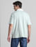 Green Cotton Oversized Polo T-shirt_415796+4