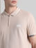 Light Brown Zip Detail Polo T-shirt_415798+5