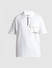 White Zip-Up Oversized Polo T-shirt_415799+7