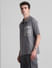 Grey Zip-Up Oversized Polo T-shirt_415801+3