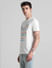 White Logo Print Crew Neck T-shirt_415804+3