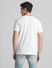 White Logo Print Crew Neck T-shirt_415804+4