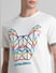 White Logo Print Crew Neck T-shirt_415804+5