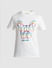 White Logo Print Crew Neck T-shirt_415804+7