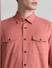 Red Cotton Full Sleeves Shirt_415809+5