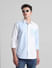Blue Colourblocked Full Sleeves Shirt_415812+1