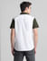 Green Colourblocked Short Sleeves Shirt_415814+4