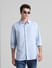 Blue Striped Full Sleeves Shirt_415815+1