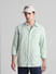 Green Striped Full Sleeves Shirt_415817+1