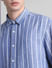 Blue Striped Full Sleeves Shirt_415818+5