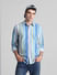 Blue Striped Full Sleeves Shirt_415827+1