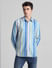 Blue Striped Full Sleeves Shirt_415827+2