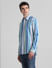 Blue Striped Full Sleeves Shirt_415827+3