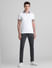 White Printed Collar Polo T-shirt_415830+6