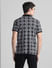 Black Abstract Print Polo T-shirt_415831+4