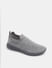 Light Grey Knitted Slip On Sneakers_415849+4