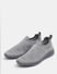 Light Grey Knitted Slip On Sneakers_415849+6