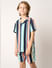 Boys Multi-Colour Striped Co-ord Set Shirt_415874+3