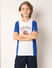 Boys Blue Colourblocked T-shirt_415876+2