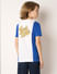 Boys Blue Colourblocked T-shirt_415876+4