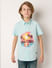 Boys Blue Graphic Print Shirt_415879+2