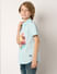 Boys Blue Graphic Print Shirt_415879+3