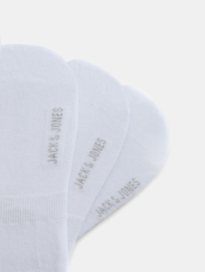 Pack of 3 White No-Show Socks