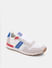 White Colourblocked Mesh Sneakers_408311+3