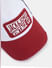 Red & White Logo Printed Cap_393379+4