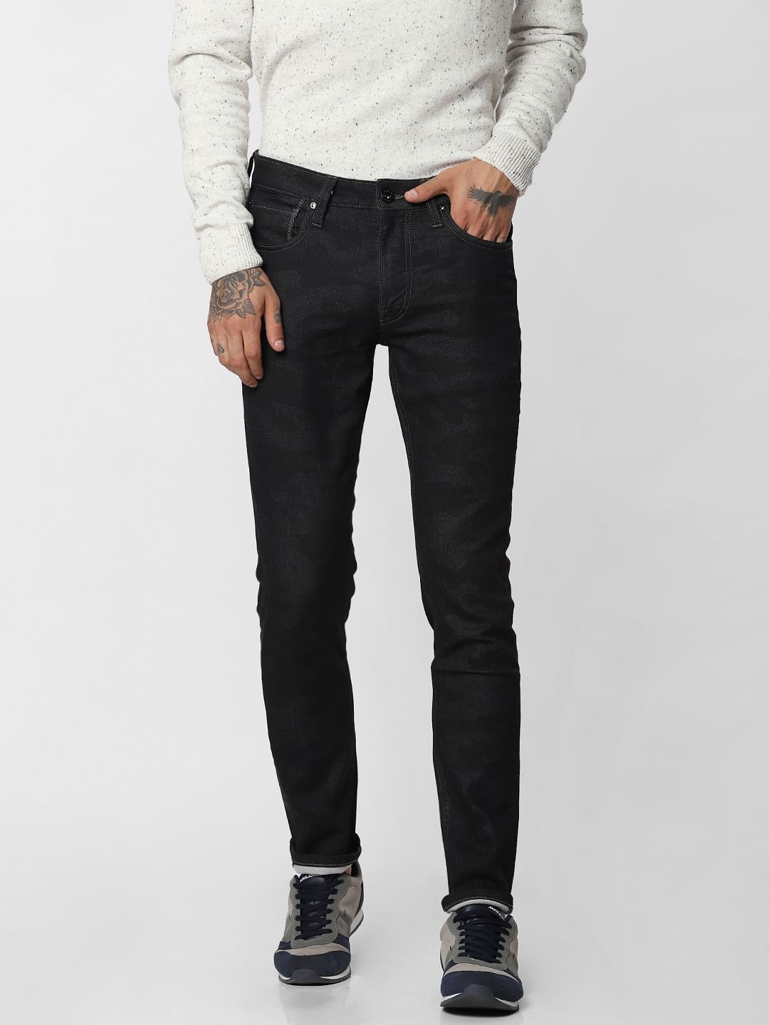 dark grey slim jeans mens