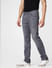 Grey Low Rise Clark Regular Fit Jeans