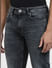Grey Low Rise Clark Regular Fit Jeans_406135+5