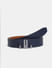Navy Blue Premium Textured Leather Belt_414309+1