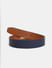 Navy Blue Premium Textured Leather Belt_414309+2