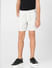 BOYS White Mid Rise Striped Shorts_406800+2