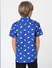 BOYS Blue Printed Short Sleeves Shirt_406804+4