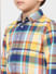 BOYS Orange Check Full Sleeves Shirt_406811+5