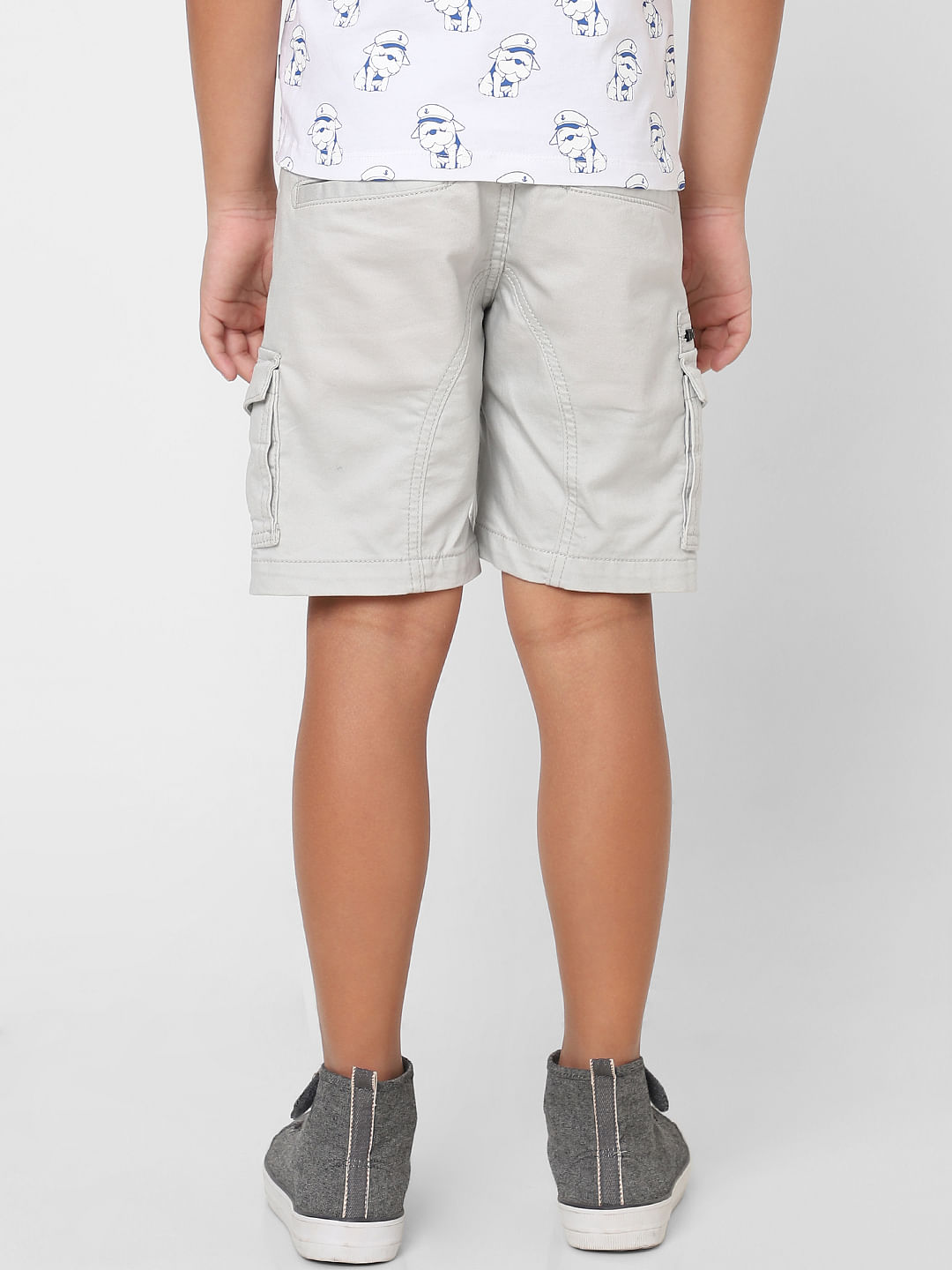 Boys long sales cargo shorts